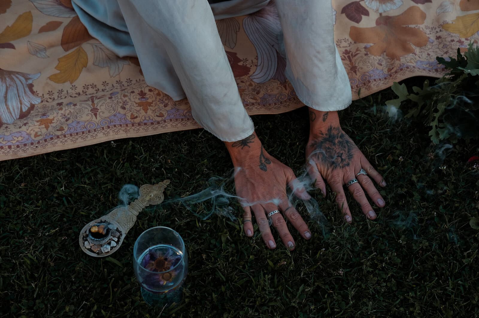 Sacred ceremony with Blue Lotus